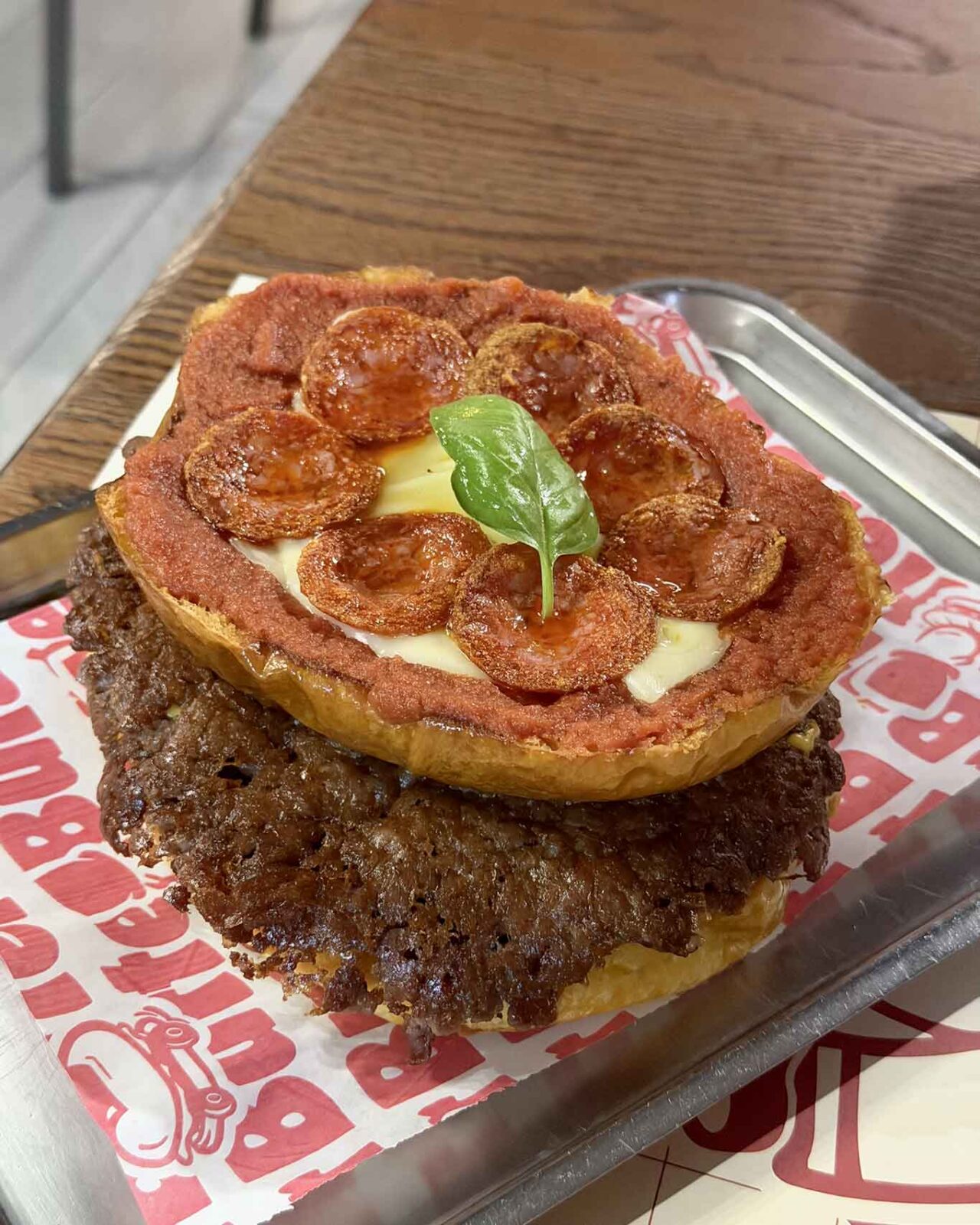 lo smash burger Pepperoni di Butter Burger a Pomigliano d'Arco