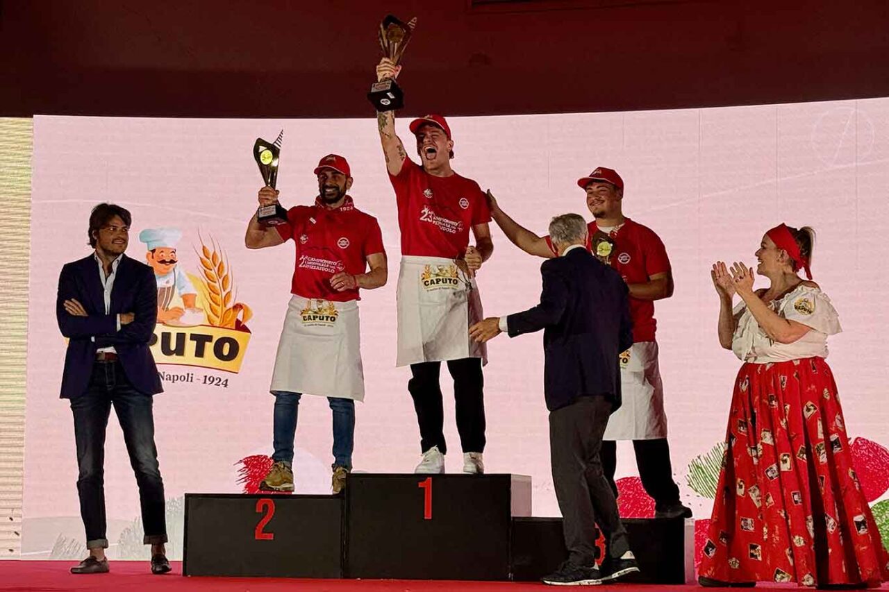 i vincitori della categoria Pizza Fritta del Campionato Mondiale del Pizzaiuolo 2026 Trofeo Caputo