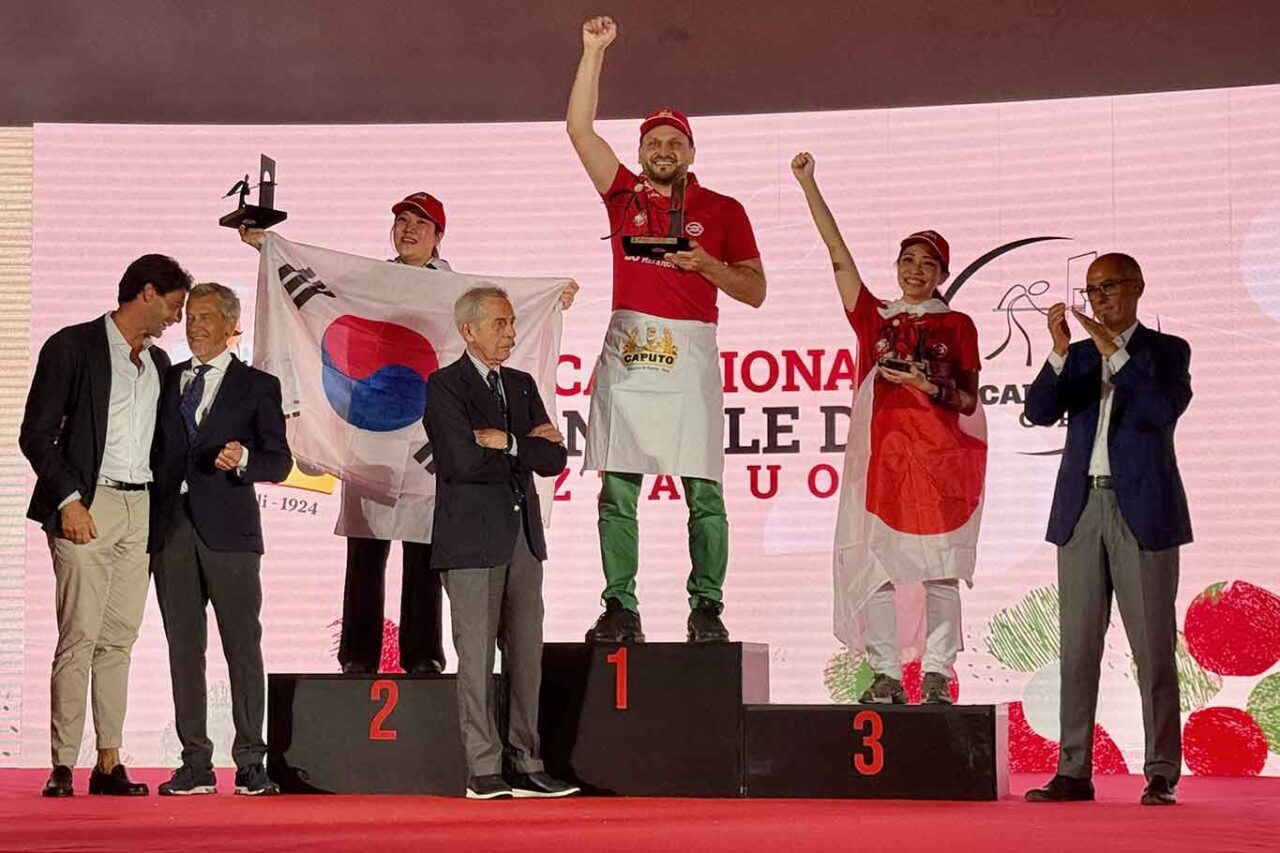 i vincitori della categoria Pizza Napoletana STG del Campionato Mondiale del Pizzaiuolo 2026 Trofeo Caputo