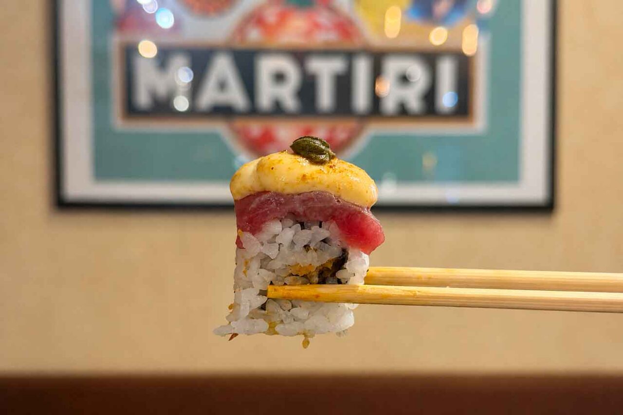 il tonno ritonnato di Ego Sushi trattoria giapponese a Napoli 