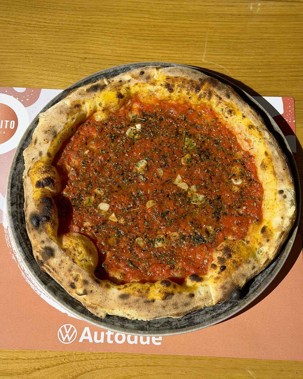 la pizza marinara della pizzeria Gli Esposito a Salerno al Campionato 2026