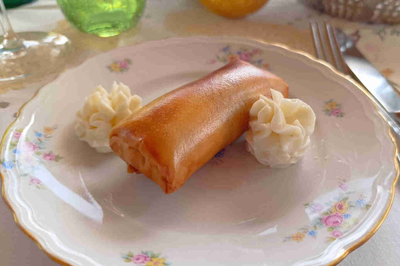 Italia cina, involtino primavera alla vignarola di Trattoria della Fortuna