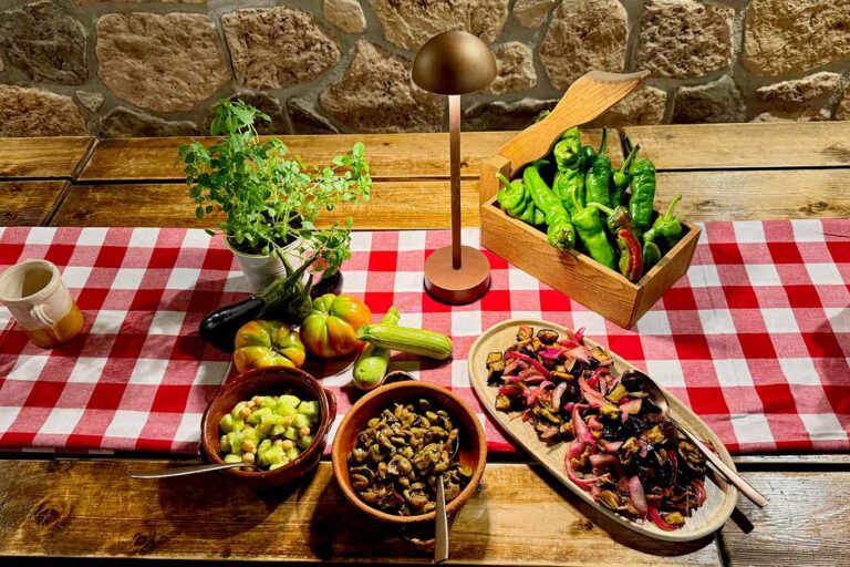 Agriturismo La Rondinella a Scalea, ottimi vegetali, salumi e fusilli