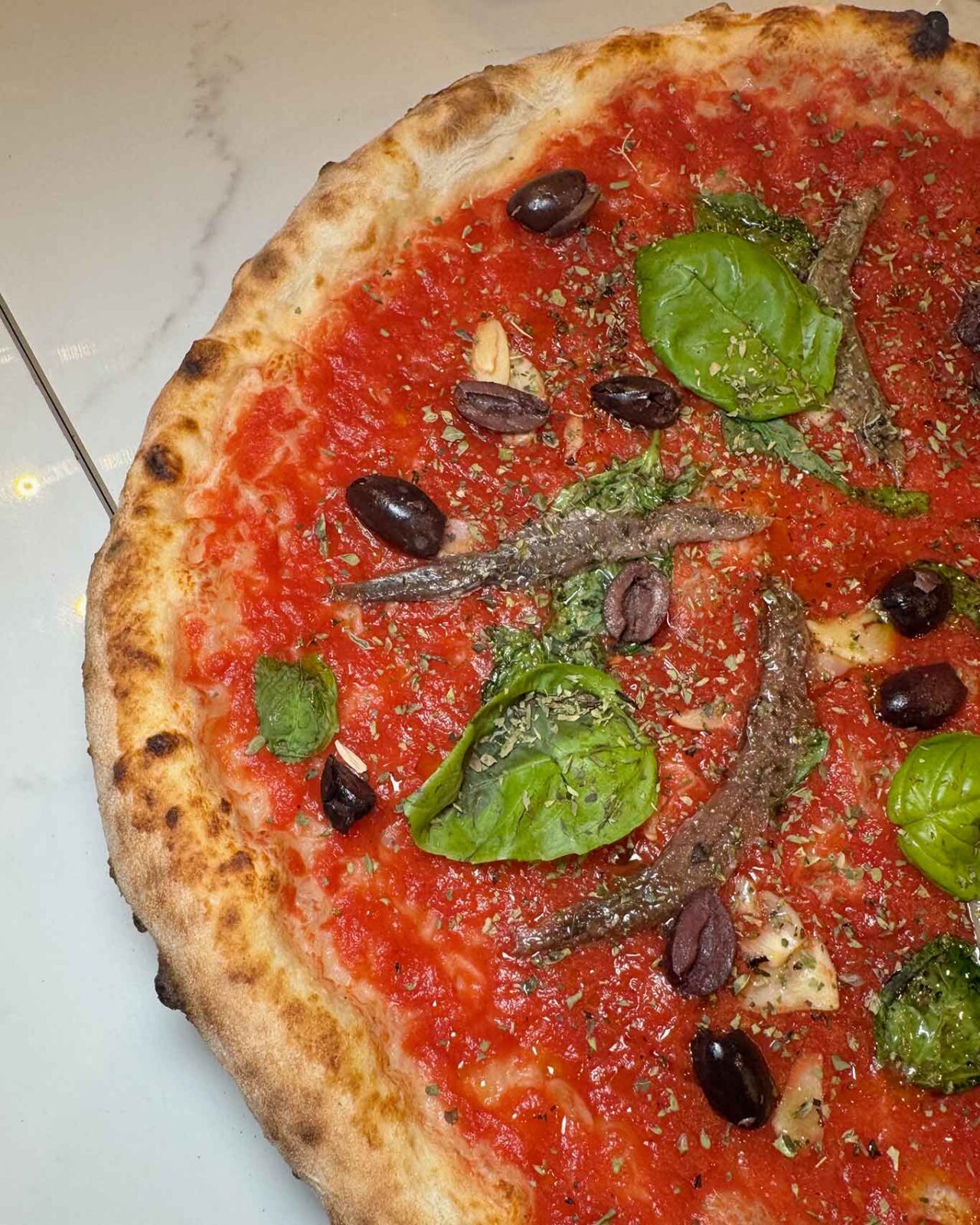 La pizza Marinara Napoli sta qui della pizzeria Nanninella a Poggiomarino nelle Qualifiche del Campionato 2026