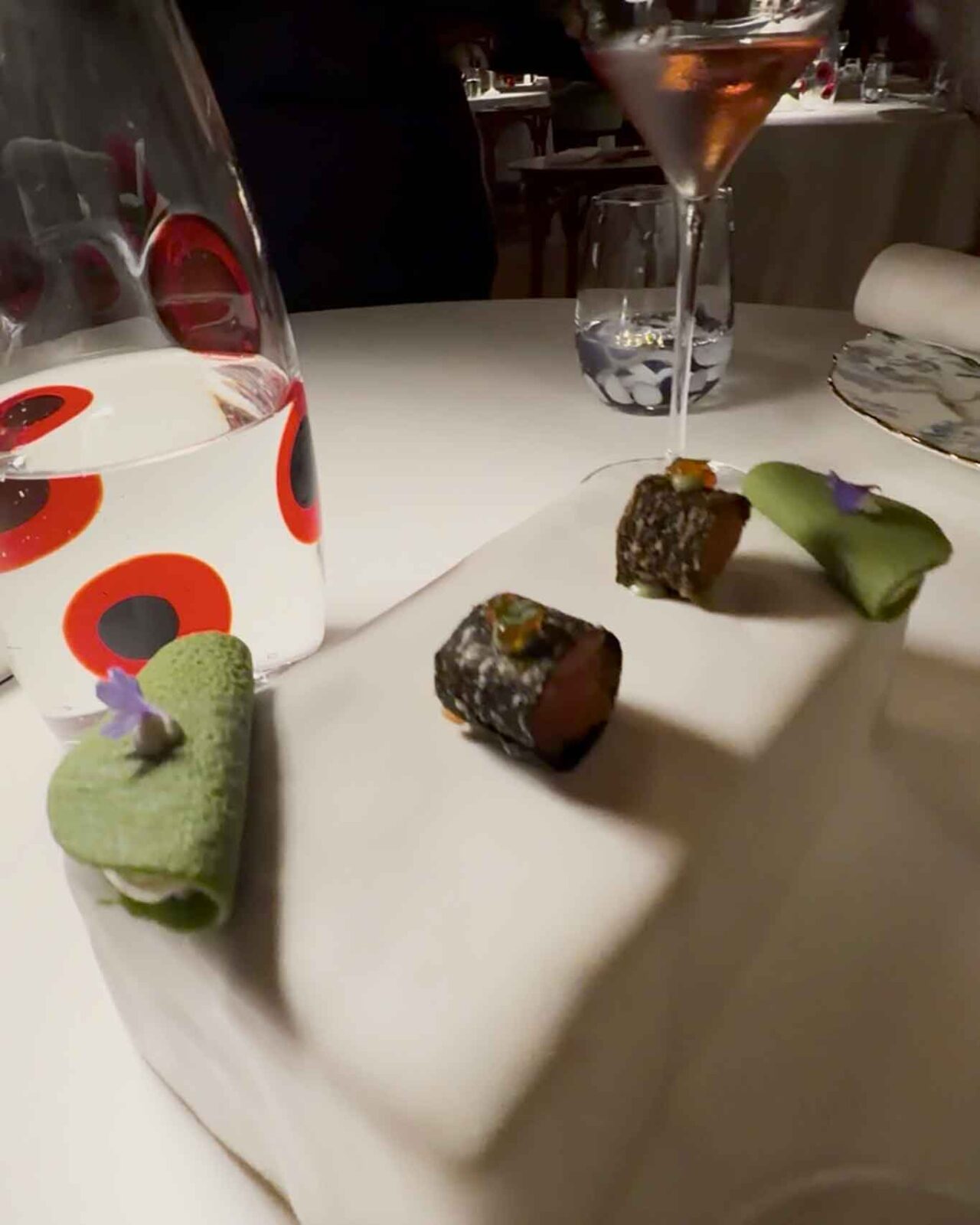 amuse bouche del ristorante Il Fagiano sul Lago di Garda