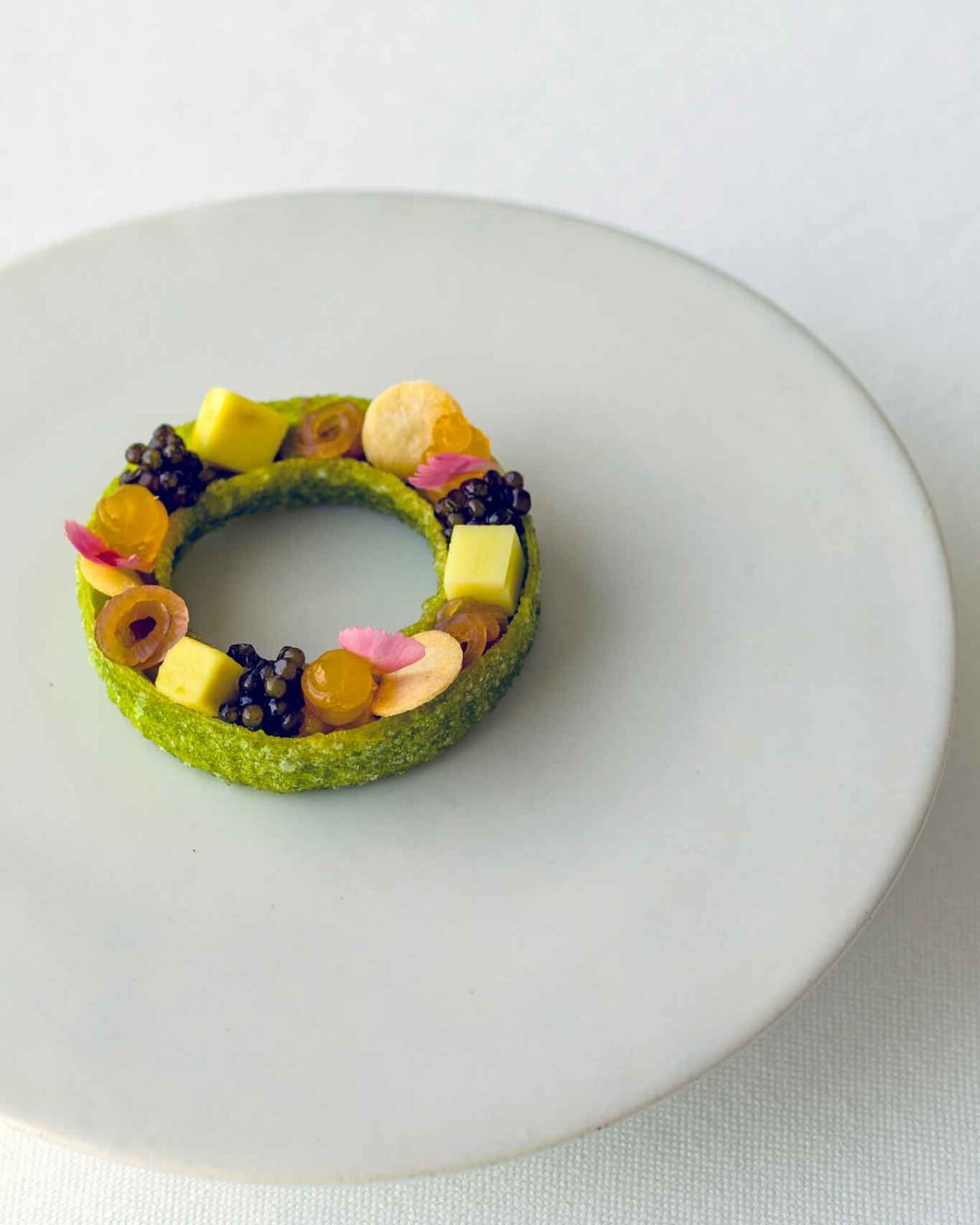 il benvenuto con avocado del ristorante Terrazza Bosquet a Sorrento