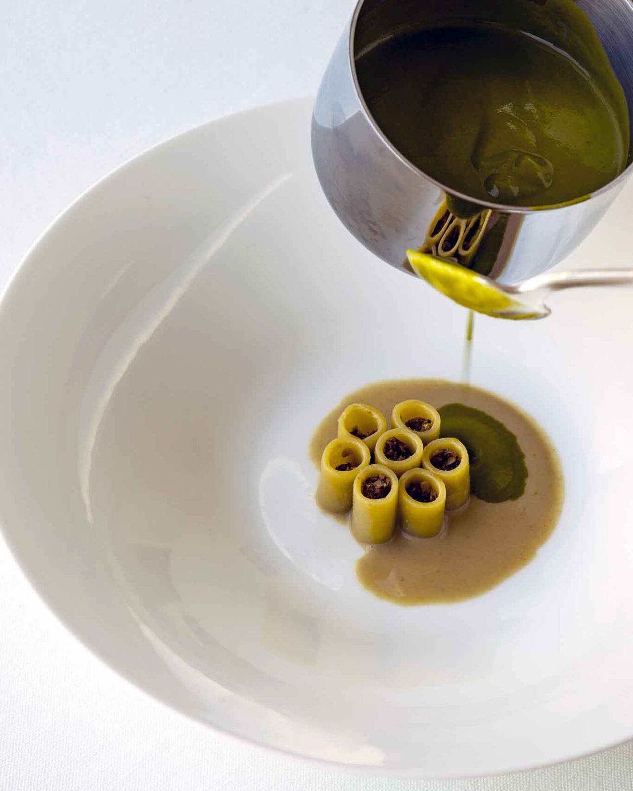 i tubettoni con scarole del ristorante Terrazza Bosquet a Sorrento