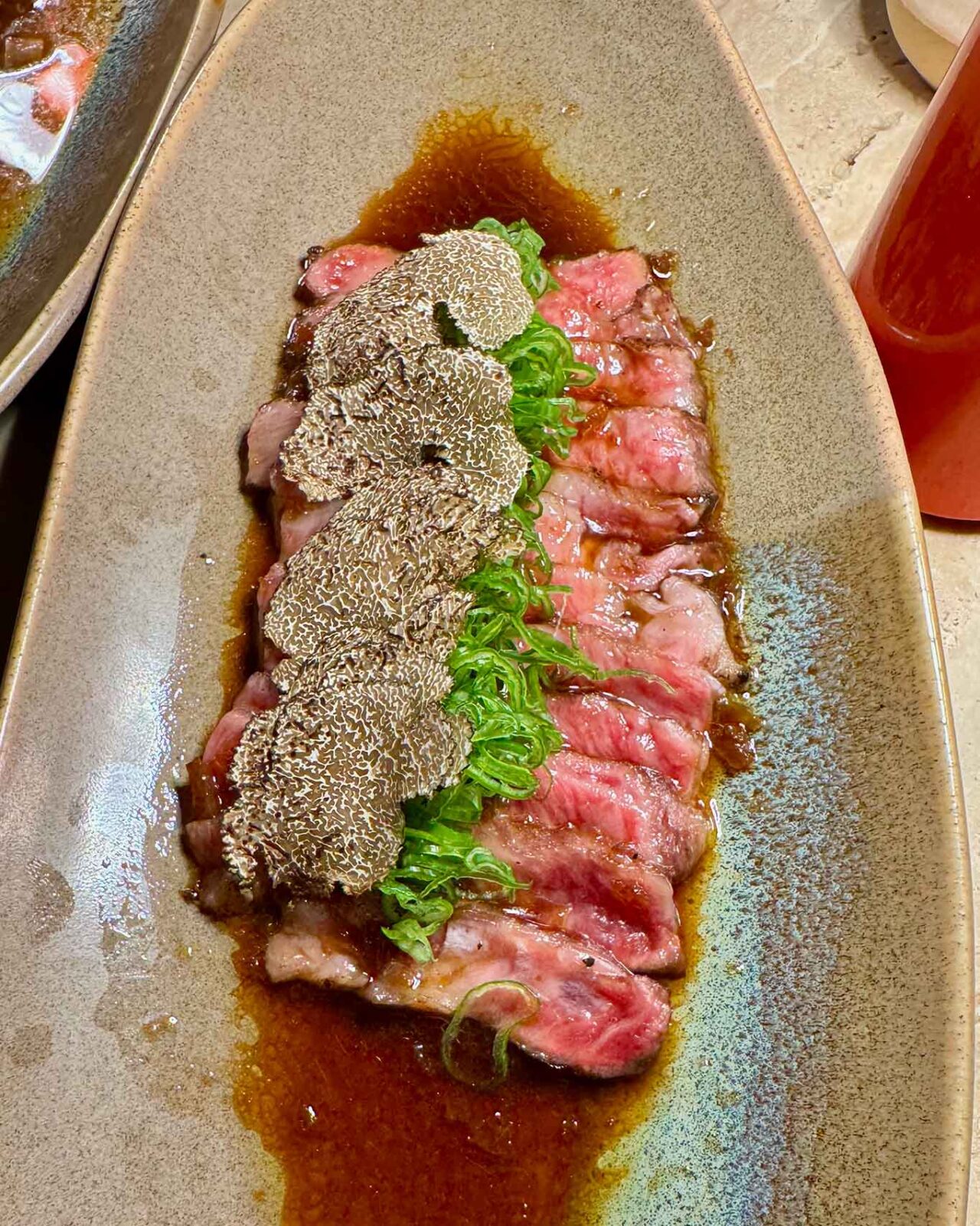 la carne di kobe del ristorante giapponese Oma al Crescent di Salerno 