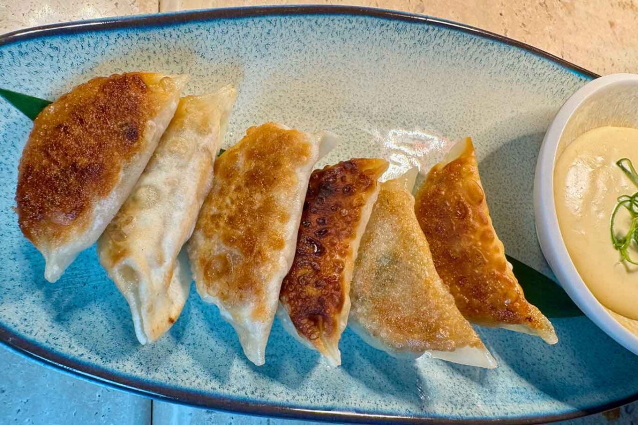 i gyoza del ristorante giapponese Oma al Crescent di Salerno 