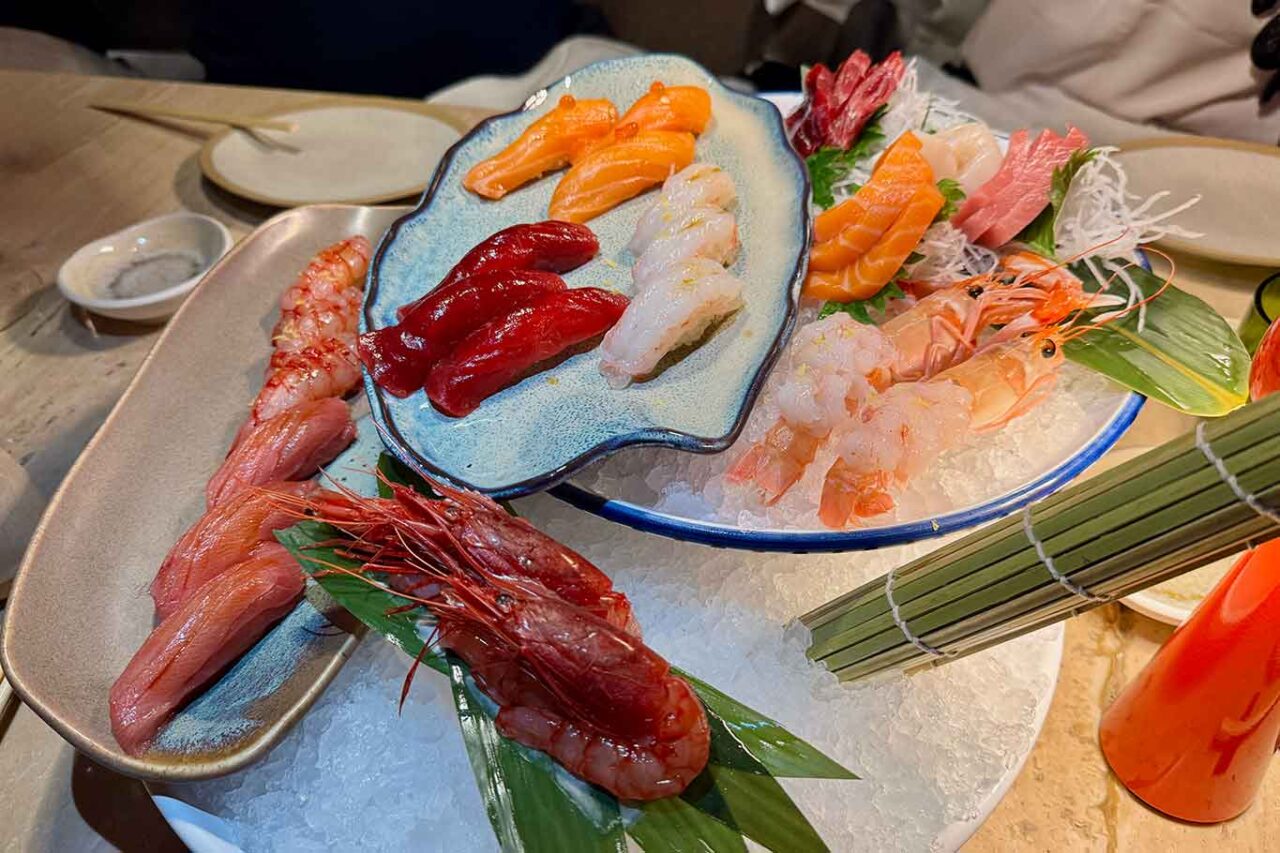 sushi e sashimi del ristorante giapponese Oma al Crescent di Salerno 