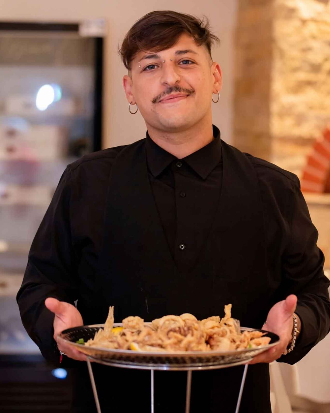 la frittura di pesce del ristorante di pesce Osteria Veronique a Trani