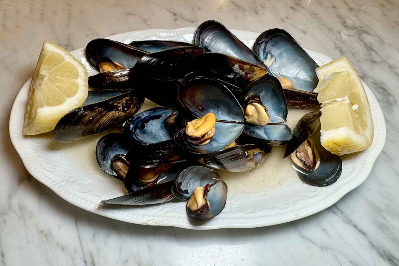 l'impepata di cozze della Trattoria di Pescheria a Salerno