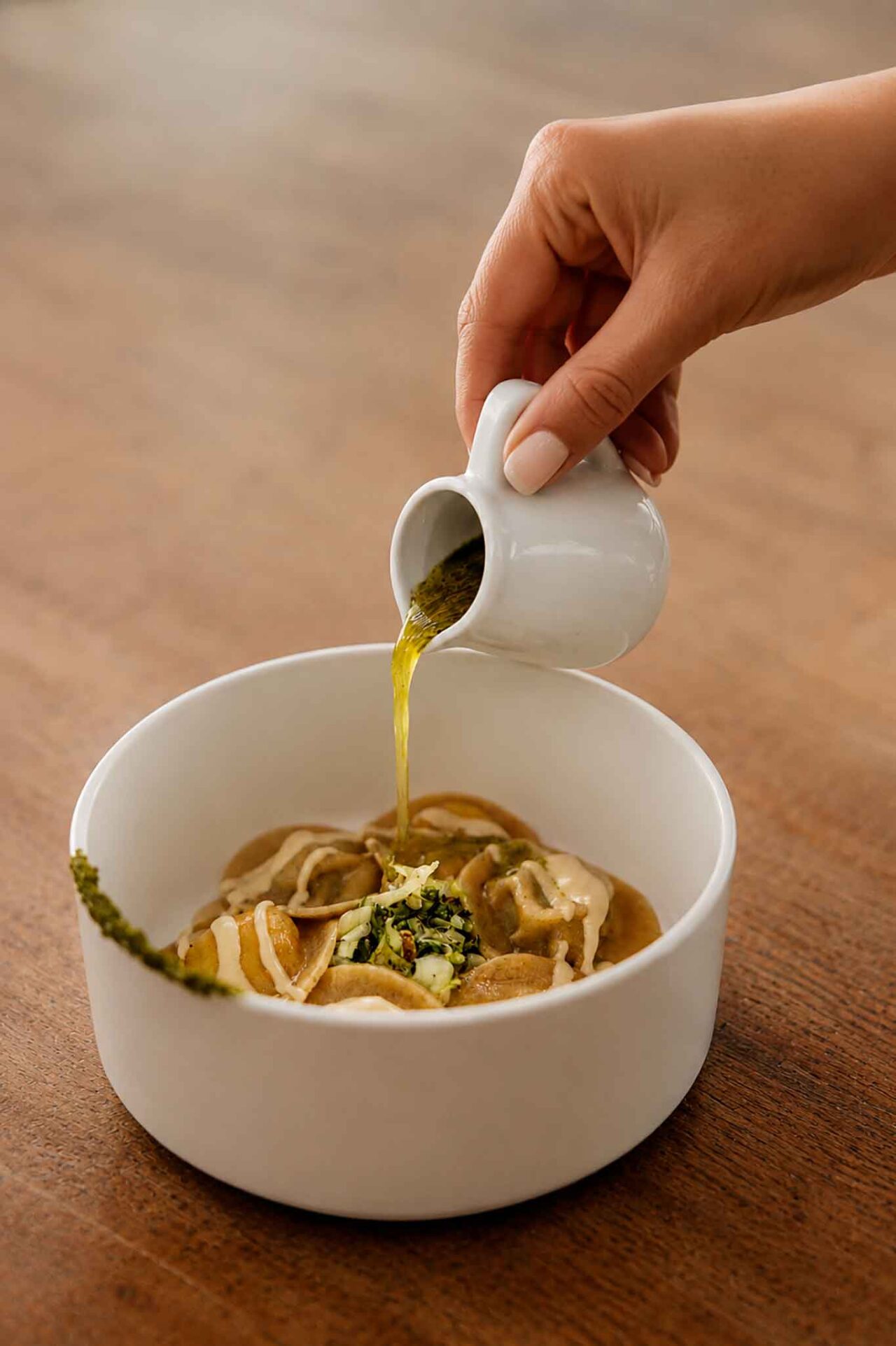 i bottoni di pasta con il baccalà del ristorante Fluctus del Giardino Eden a Ischia