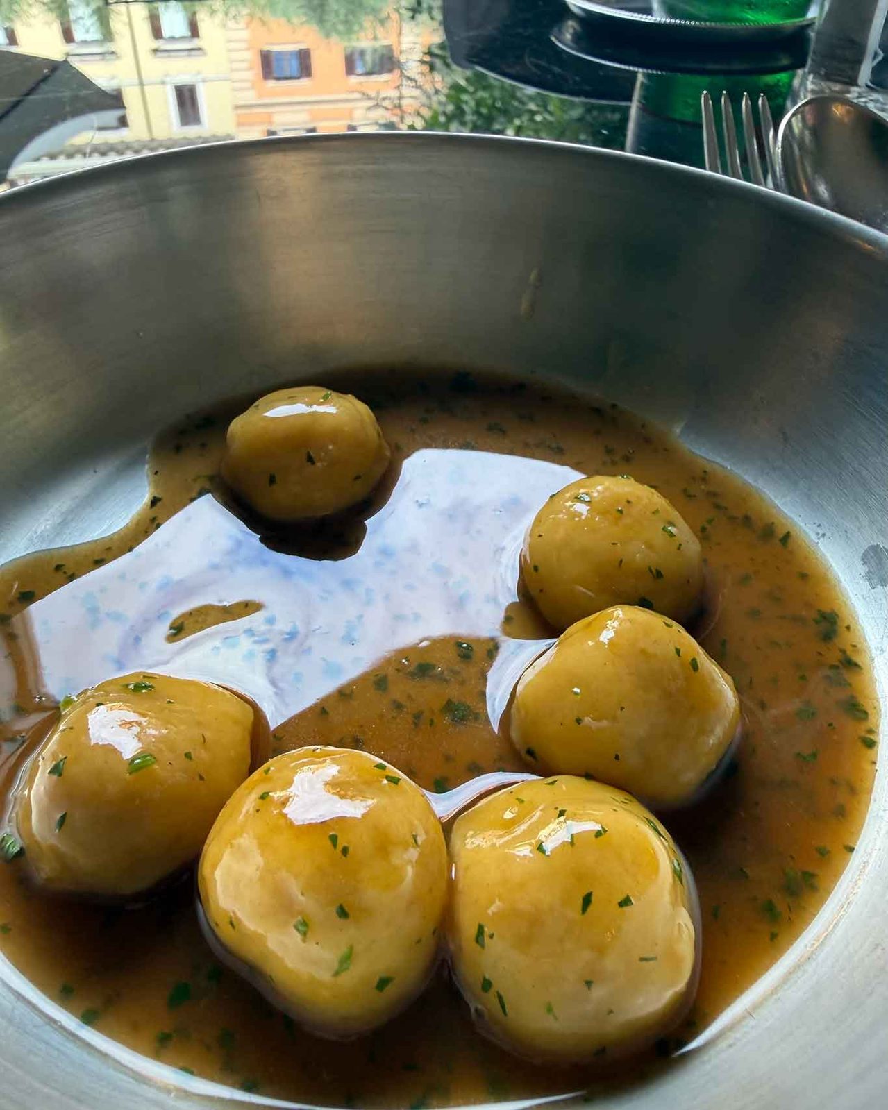 gli gnocchi di Donkey's trattoria fine a Roma