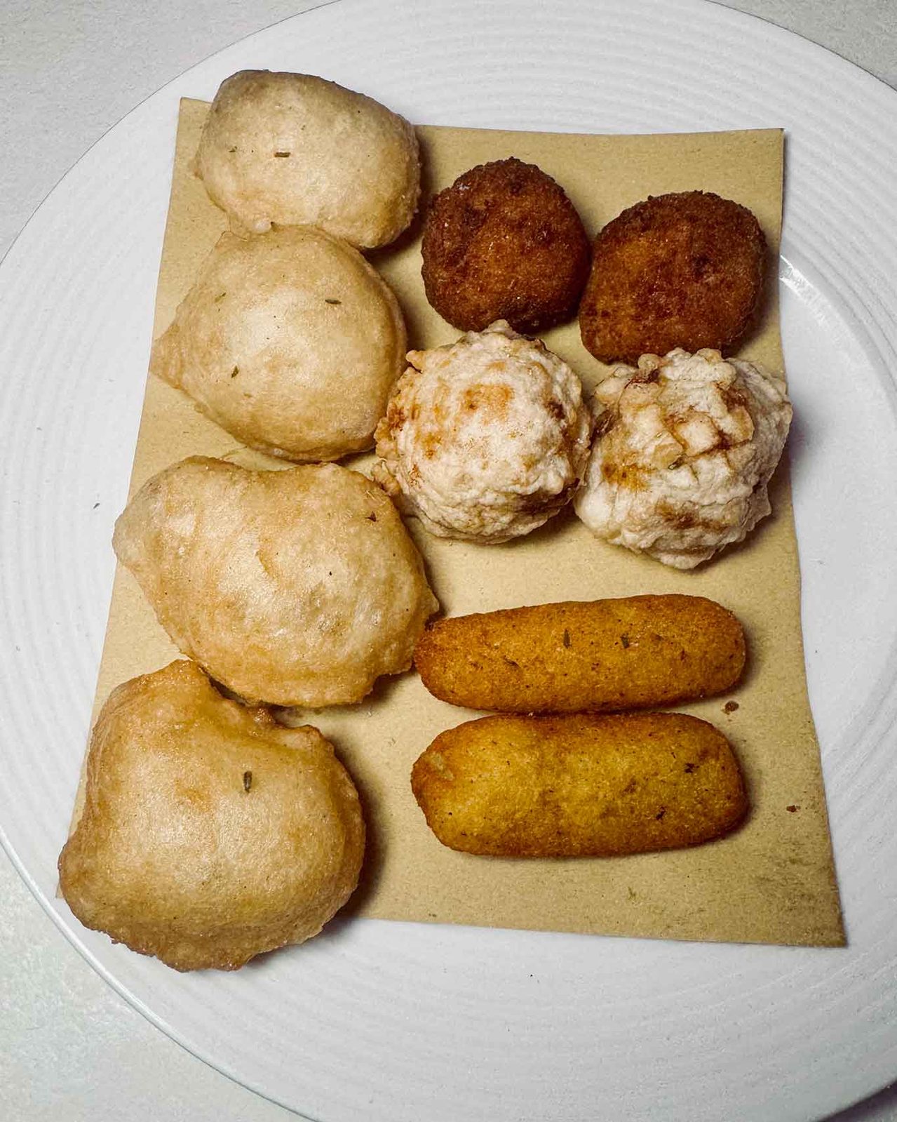i fritti della pizzeria Palazzo Petrucci Posillipo a Napoli