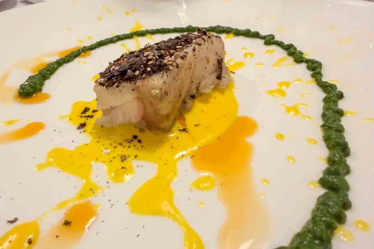 Lo storione del ristorante Tavolo Unico a Busto Arsizio