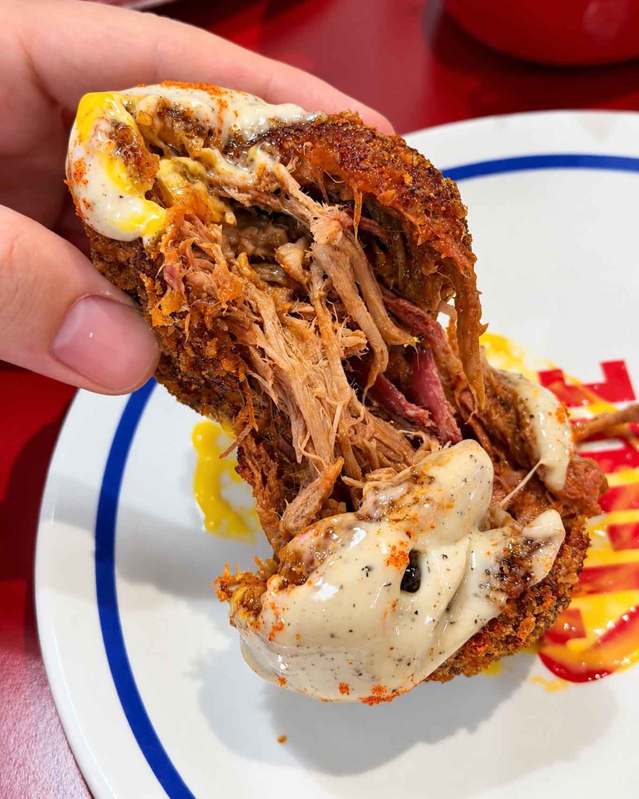 le polpette pulled pork di Sciuè il Panino Vesuviano a Pomigliano d'Arco