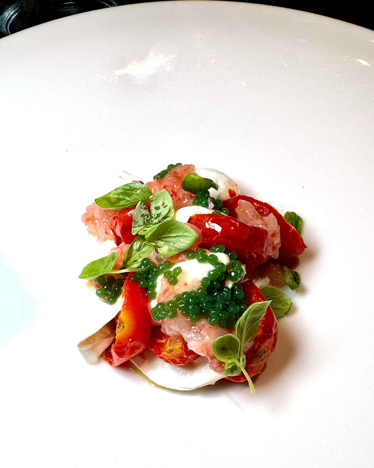 la caprese di mare del ristorante Alessandro Feo a Marina di Casal Velino