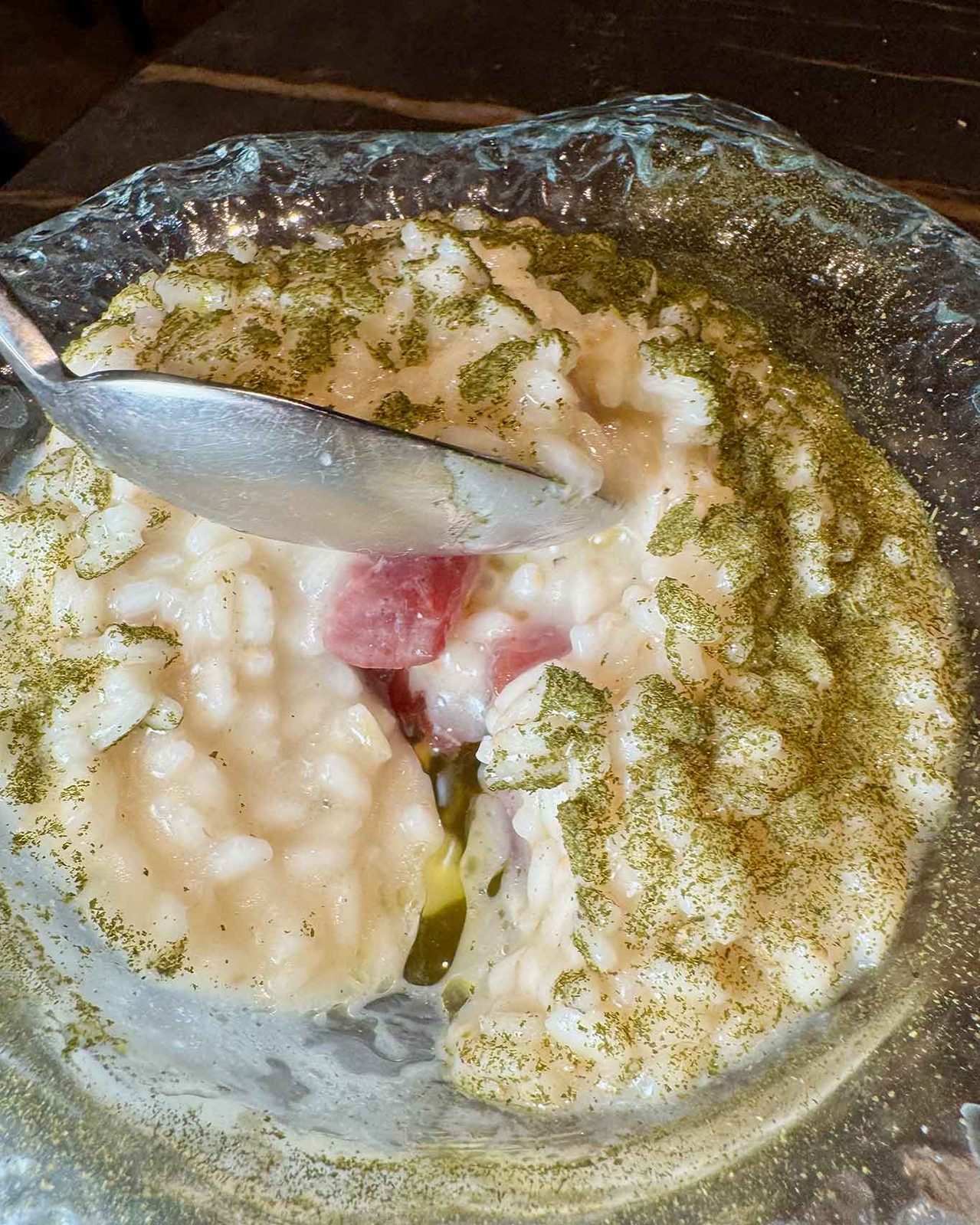 il risotto con il tonno del ristorante Alessandro Feo a Marina di Casal Velino