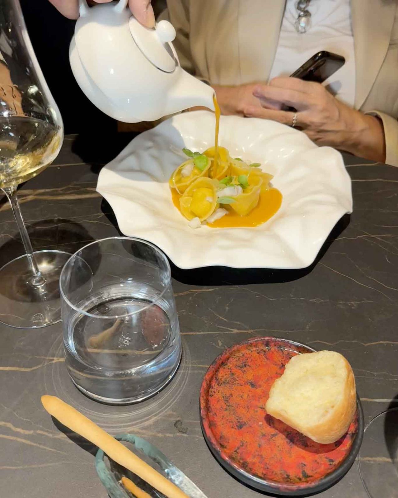 il tortello di mare del ristorante Alessandro Feo a Marina di Casal Velino