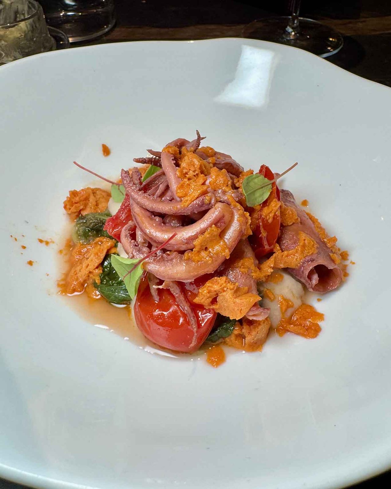 i totani del ristorante Alessandro Feo a Marina di Casal Velino