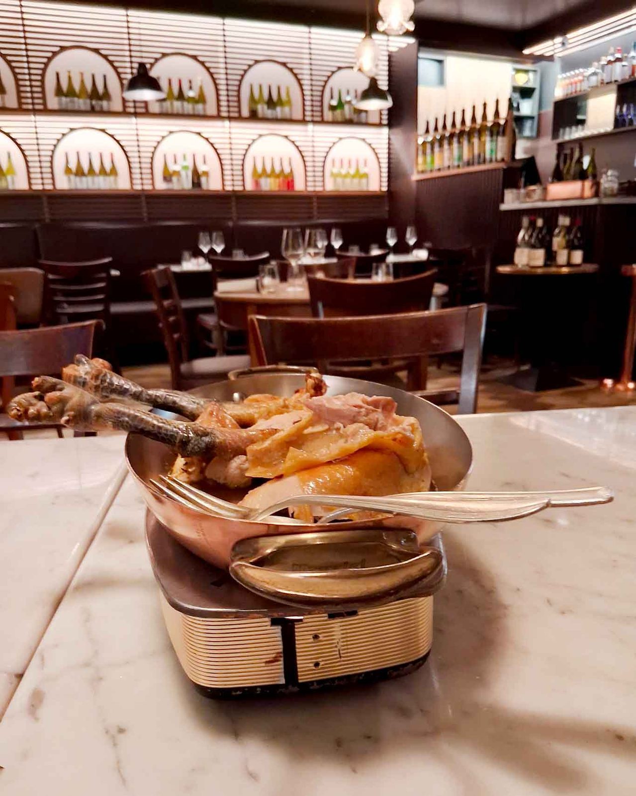 il pollo di Bresse del ristorante Café Terroir a Lione