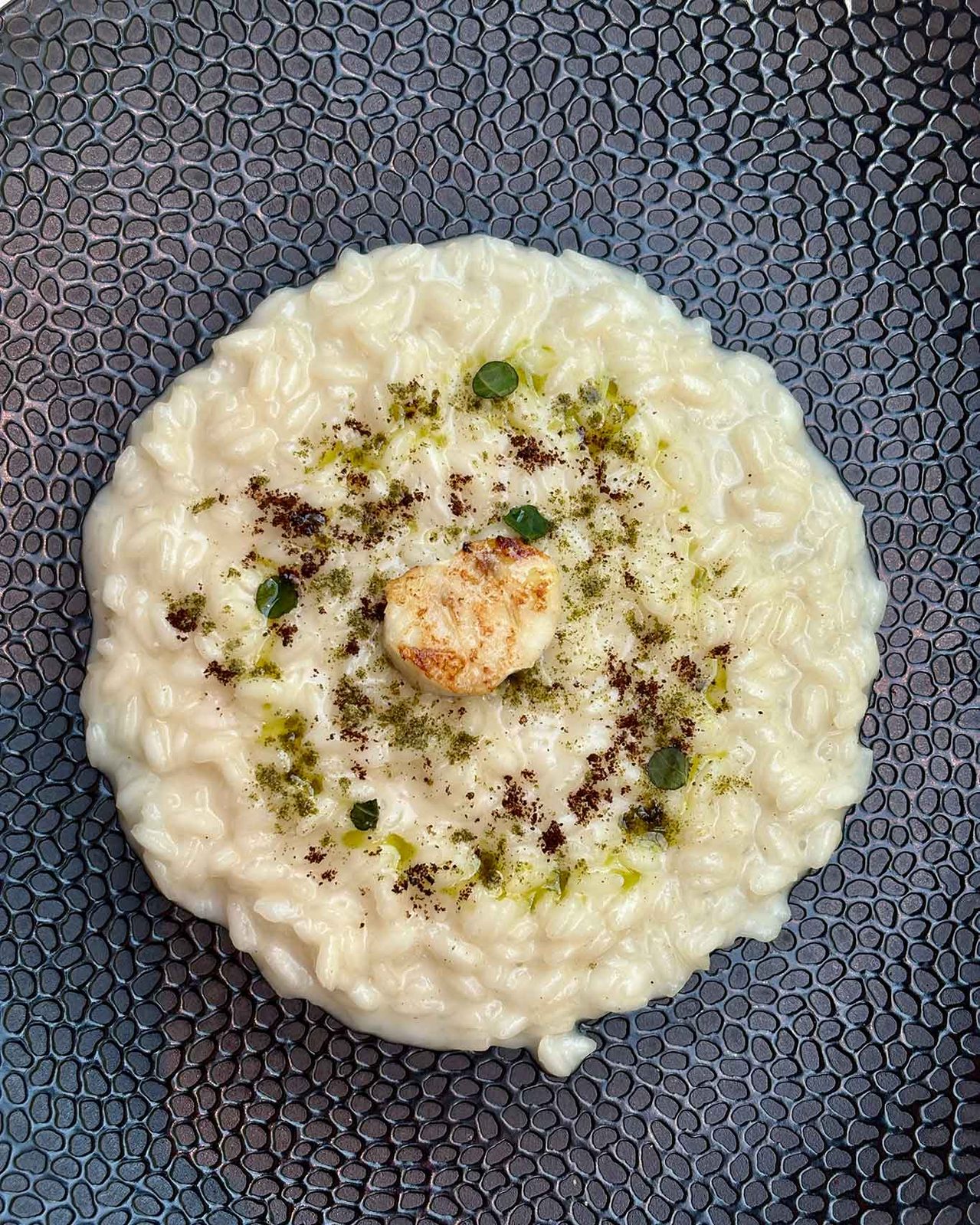 il risotto con il pesce persico del ristorante Derby Grill a Monza