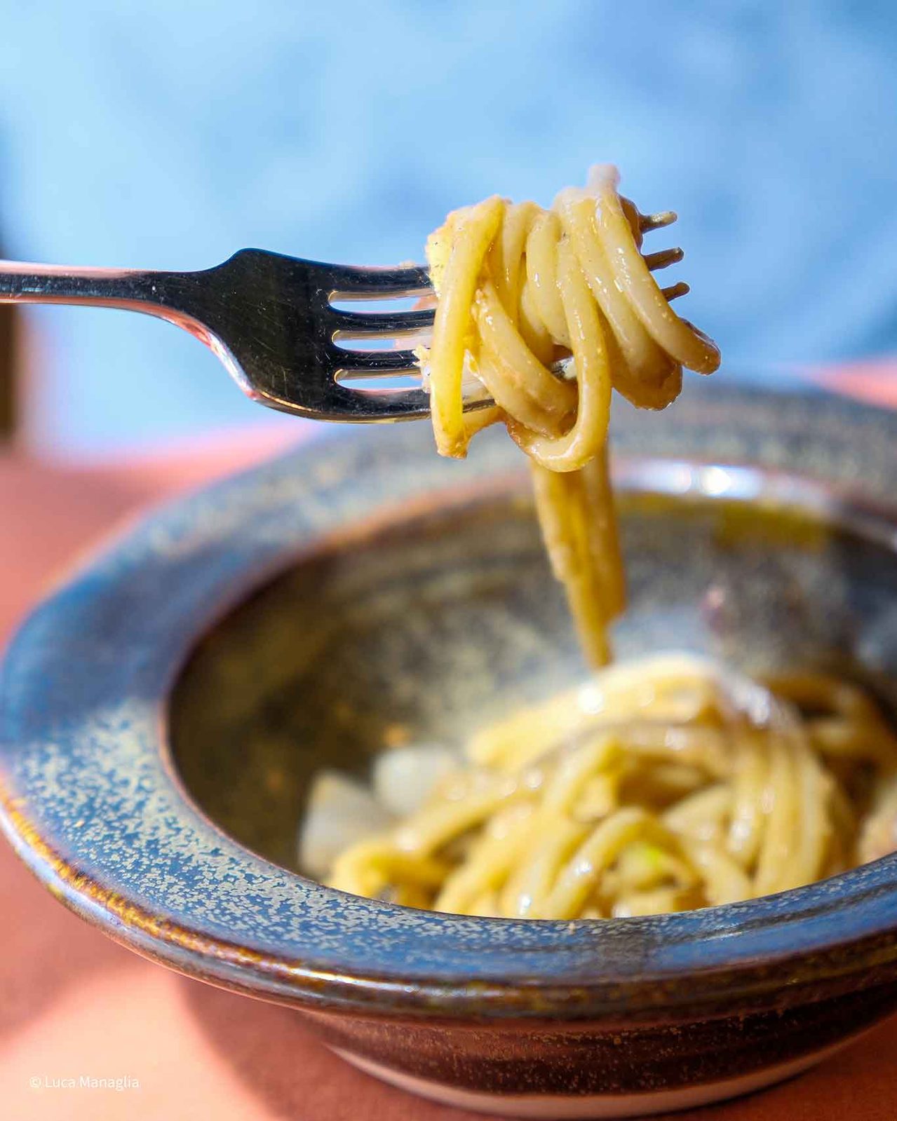 lo spaghettone del ristorante Incipit a Pistoia