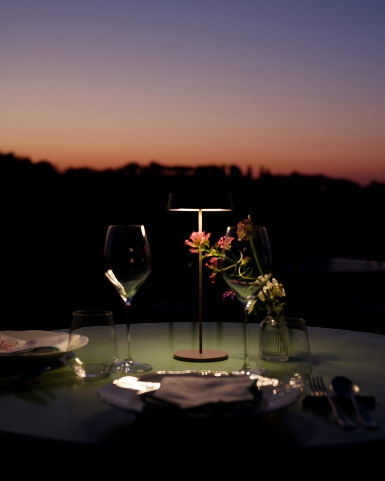 agriturismo vistamare cracco tavolo notte esterno