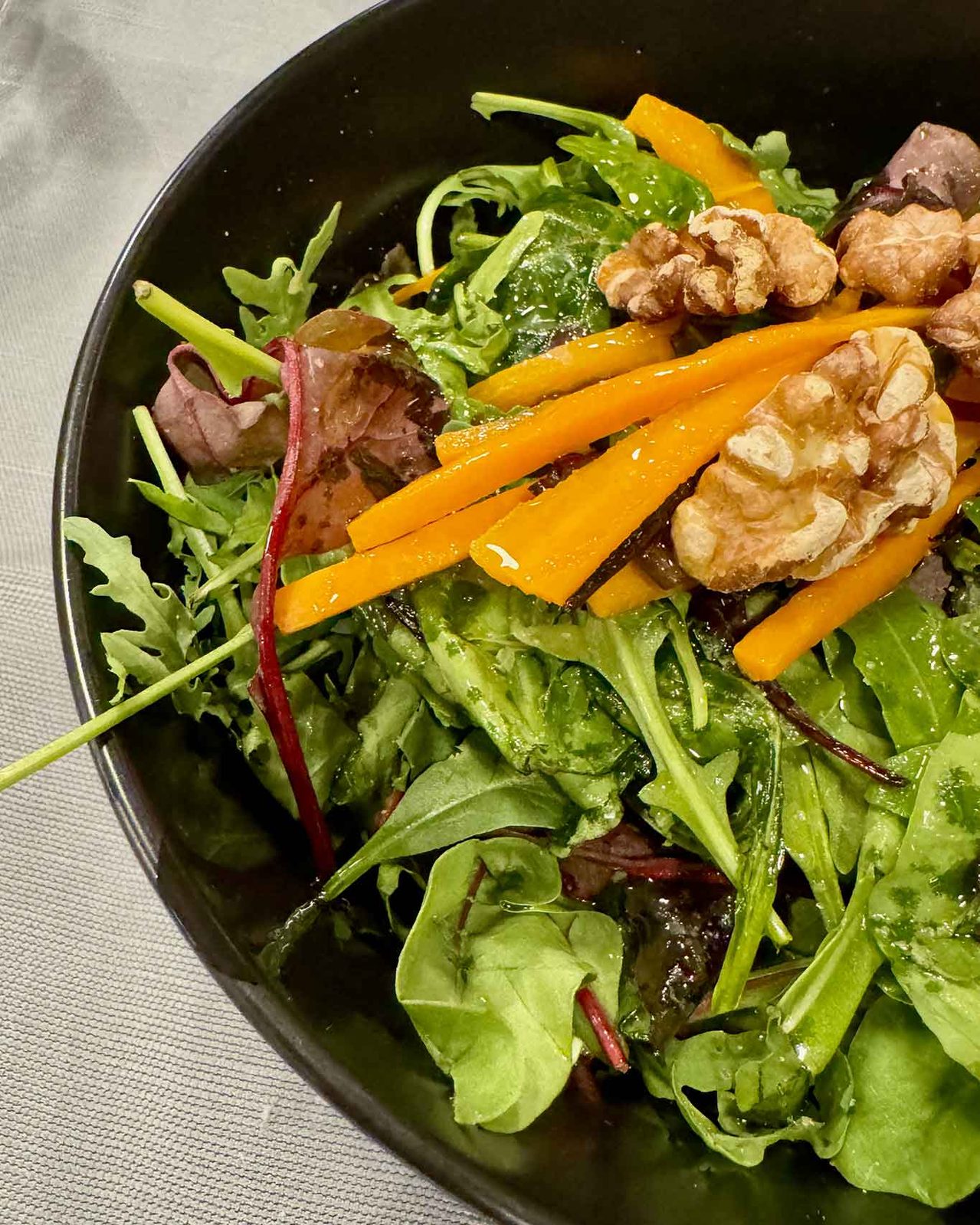 l'insalata da Fuego Steakhouse a Santa Maria di Castellabate in Cilento