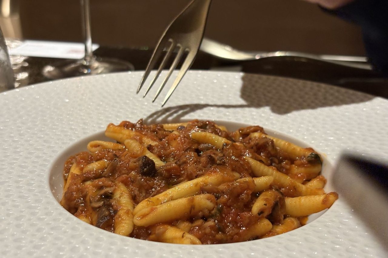 Linfa Milano Garganelli ragù shiitake