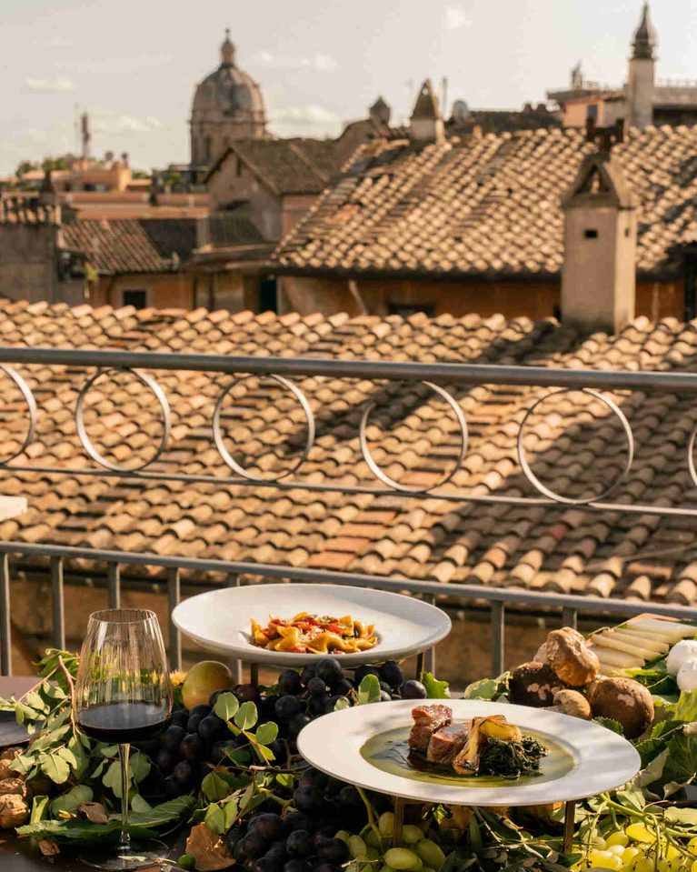 Ottobrata Romana nel centro storico: pranzo in terrazza con vista