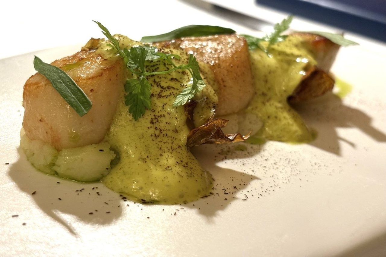 Ristorante Sadler Milano autunno capasanta carciofi dragoncello