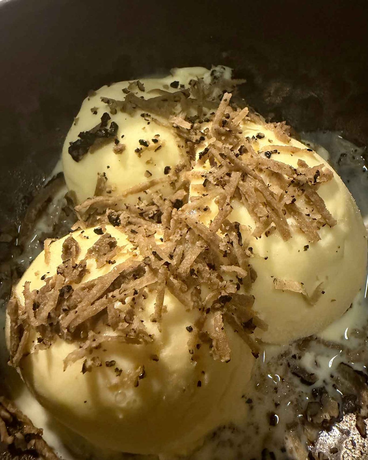 gelato e tartufo al Seven Restaurant Café a Monteleone d'Orvieto