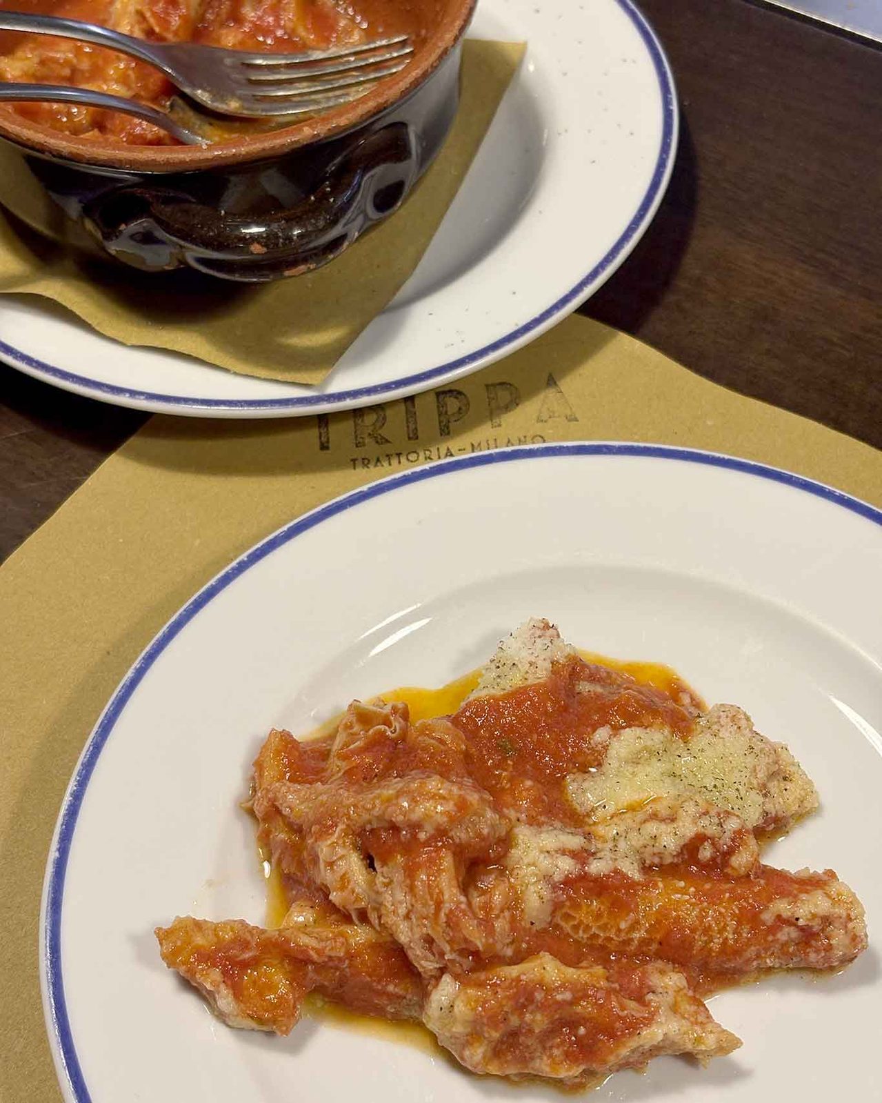la trippa alla romana della Trattoria Trippa a Milano