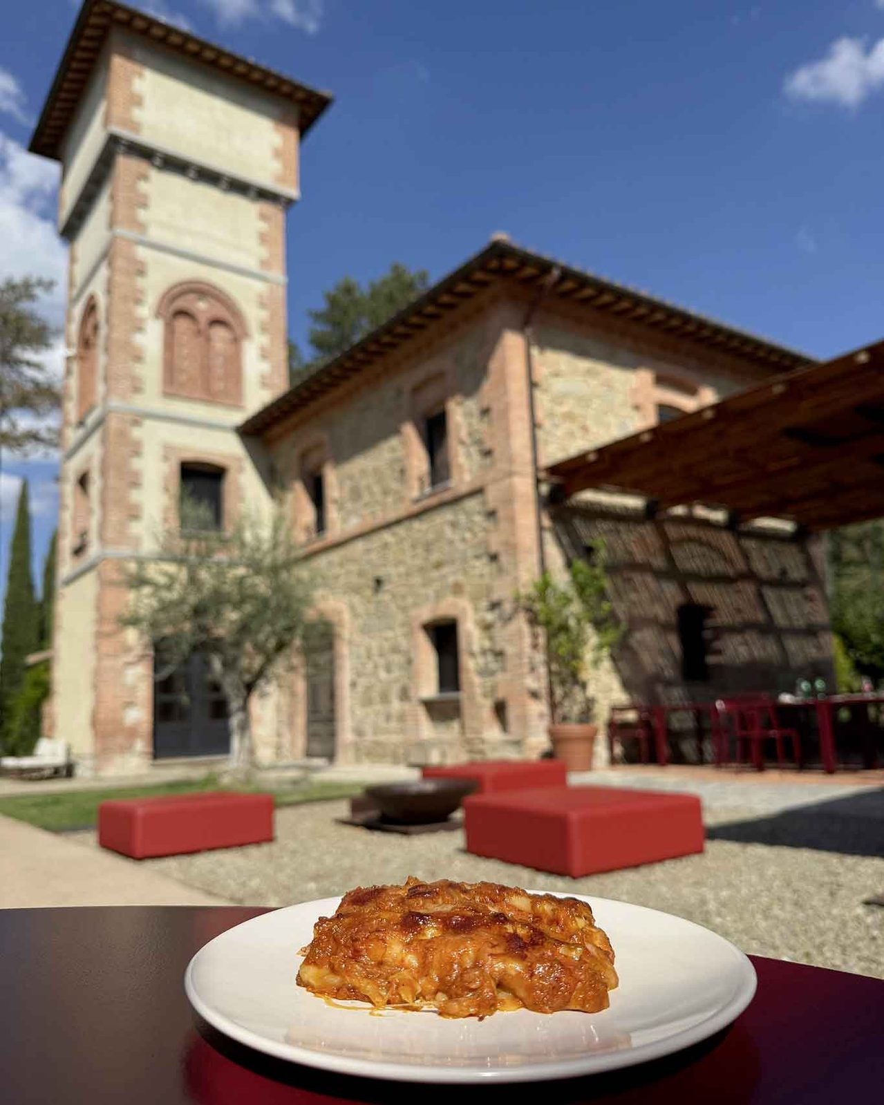 la lasagna del The Monteleone hotel a Monteleone d'Orvieto