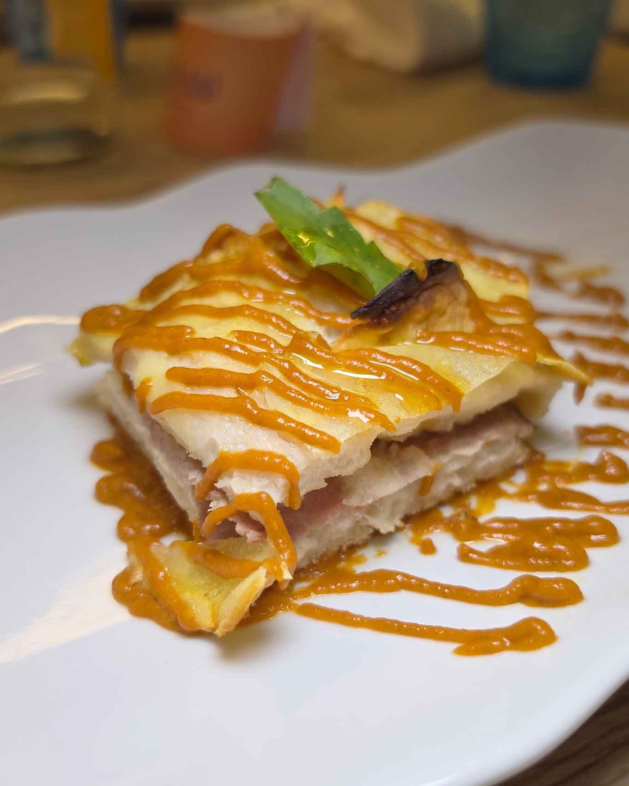 serata pizzerie Bro e I Vesuviani: pizza in teglia roastbeef e patate