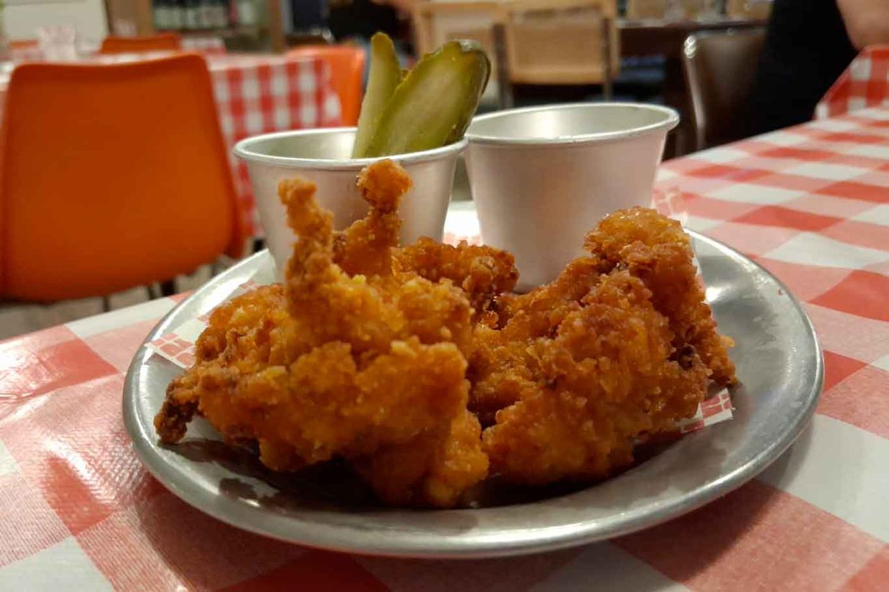 il polletto fritto della pizzeria Osteria Futura ad Iglesias