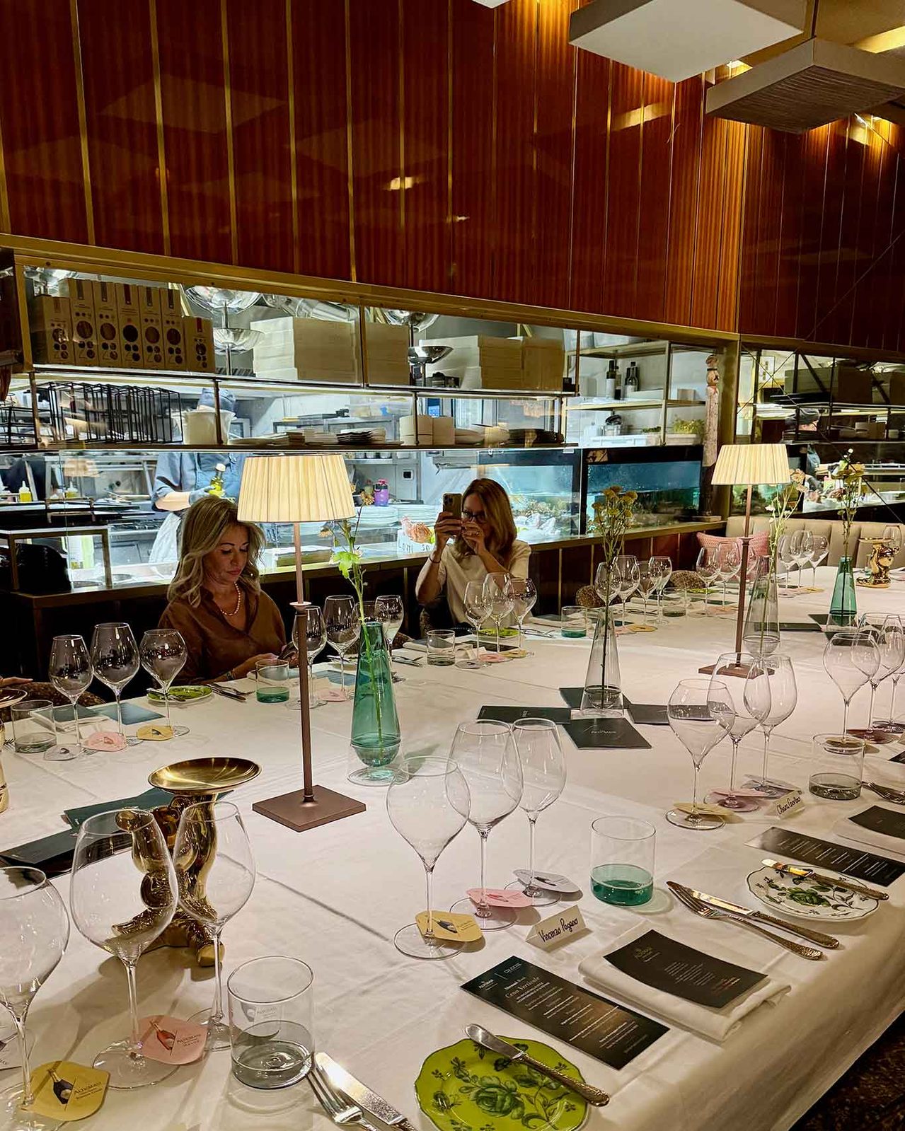la cena con il vino Altemasi al ristorante Crudorè a Napoli