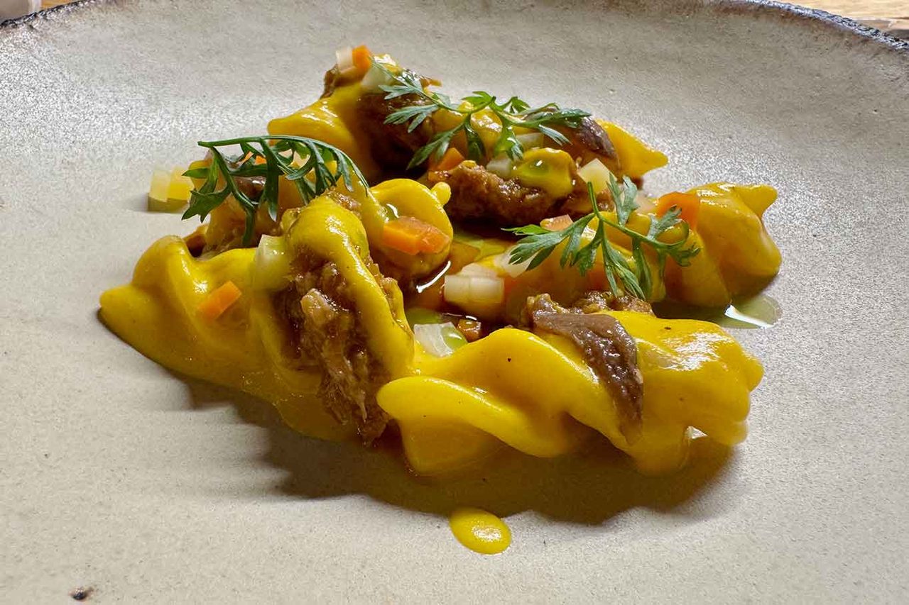 le eliche con il ragù di coniglio del ristorante Cucina Uvenude a Salerno