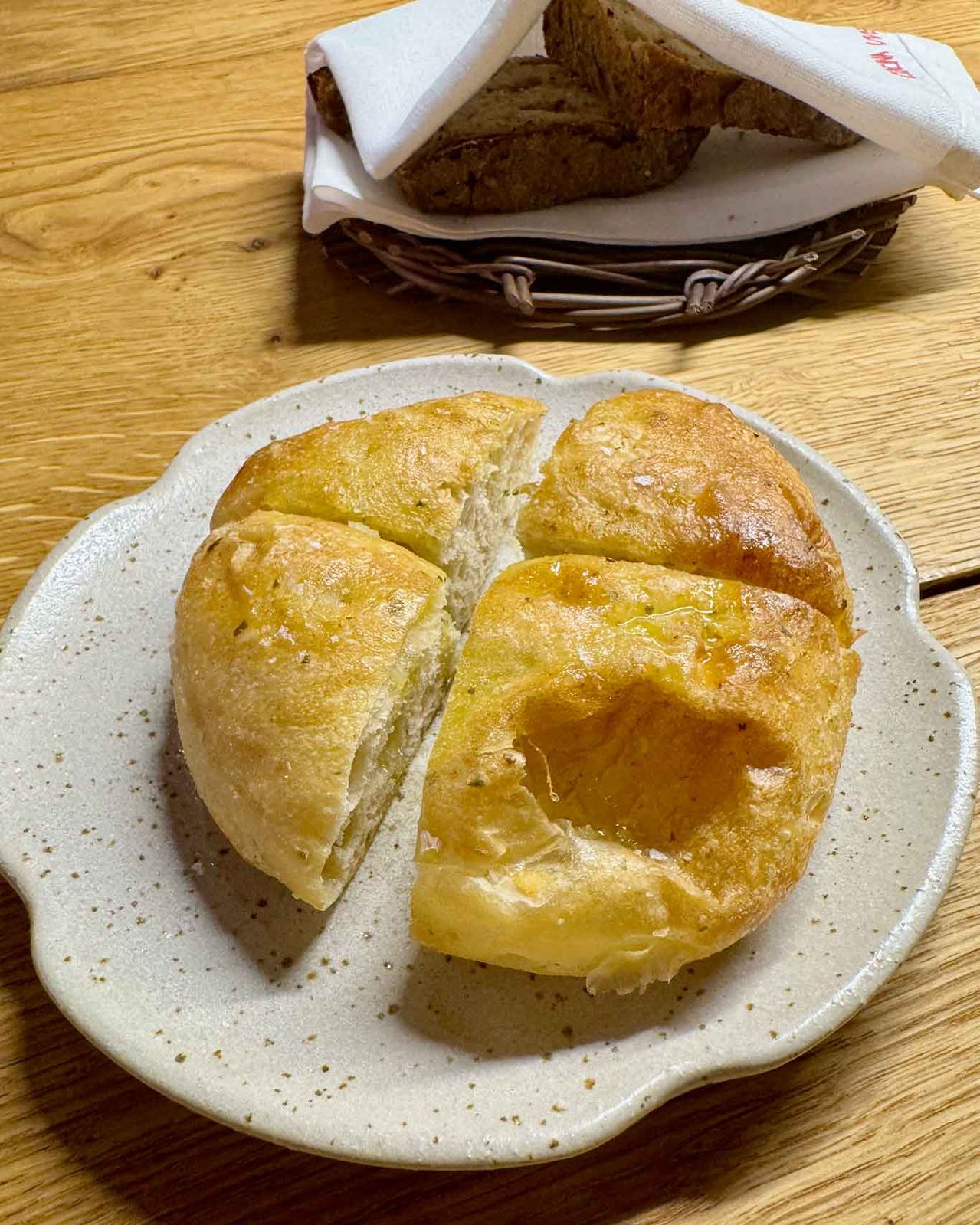 pane e focaccia del ristorante Cucina Uvenude a Salerno
