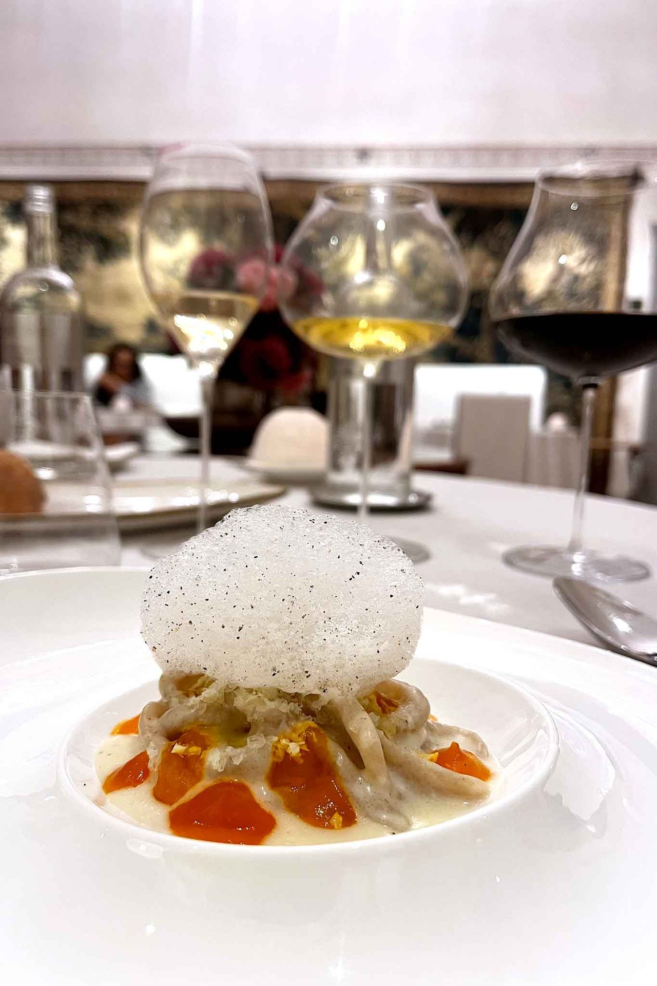 i pici del ristorante Gli Affreschi dell'hotel Monastero di Cortona