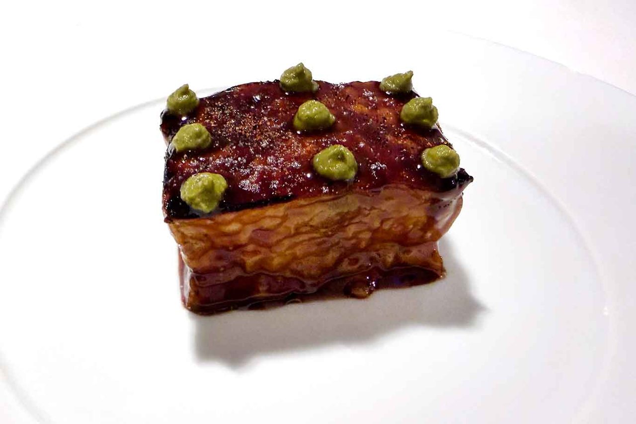 melanzana arrosto del ristorante Reale di Niko Romito a Castel di Sangro