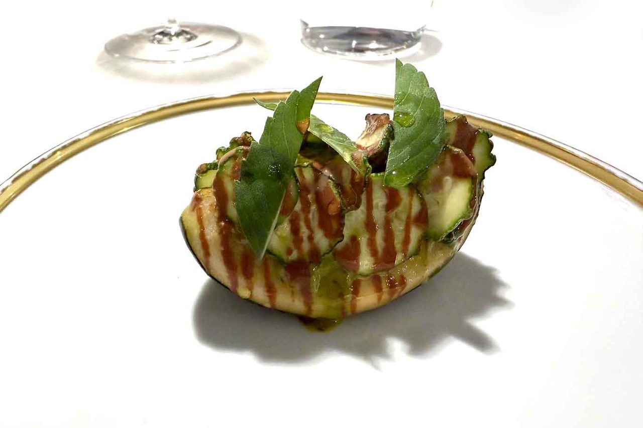 zucchina del ristorante Reale di Niko Romito a Castel di Sangro