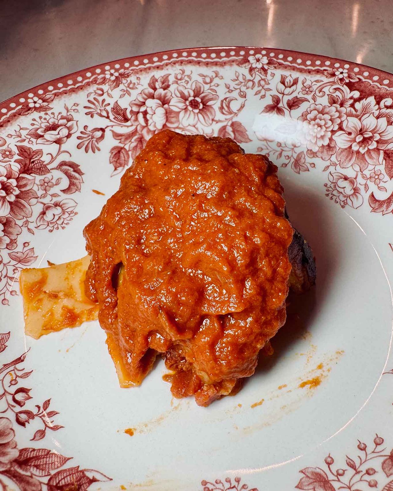 la lasagna alla brace della Trattoria del 3000 di Eboli per un matrimonio