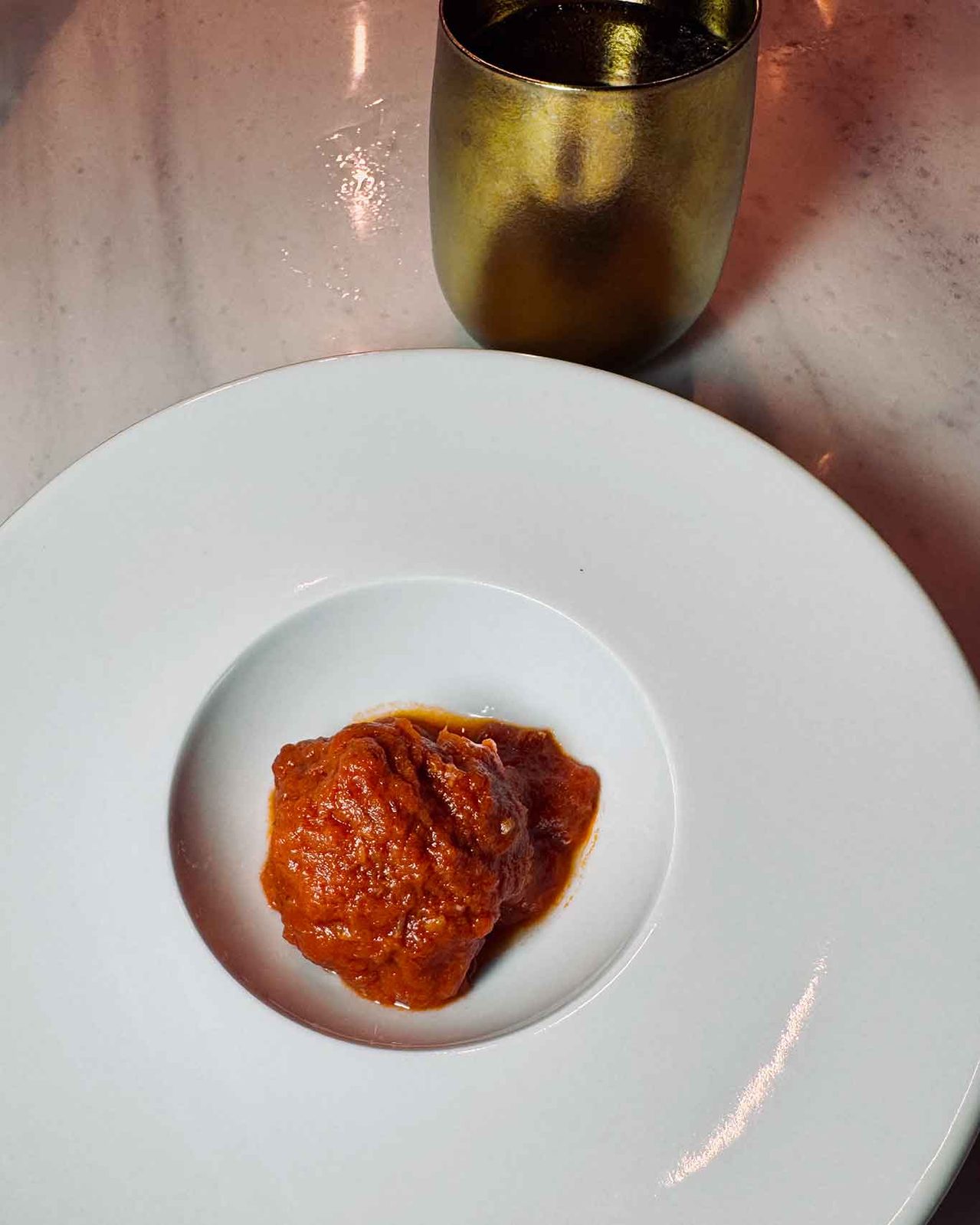 la polpetta della Trattoria del 3000 di Eboli per un matrimonio