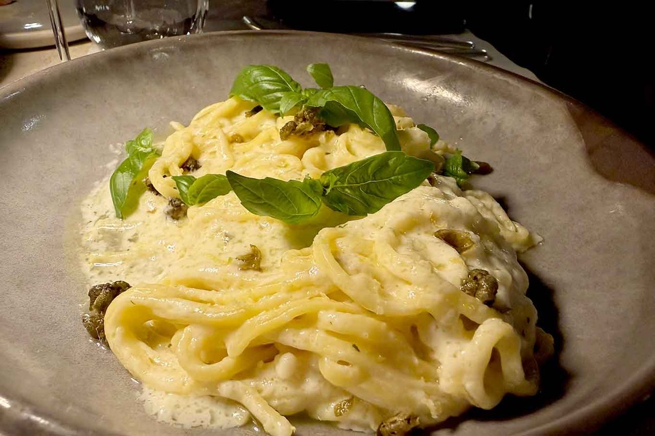 i tagliolini al limone del ristorante Uliveto dell'hotel Rome Cavalieri