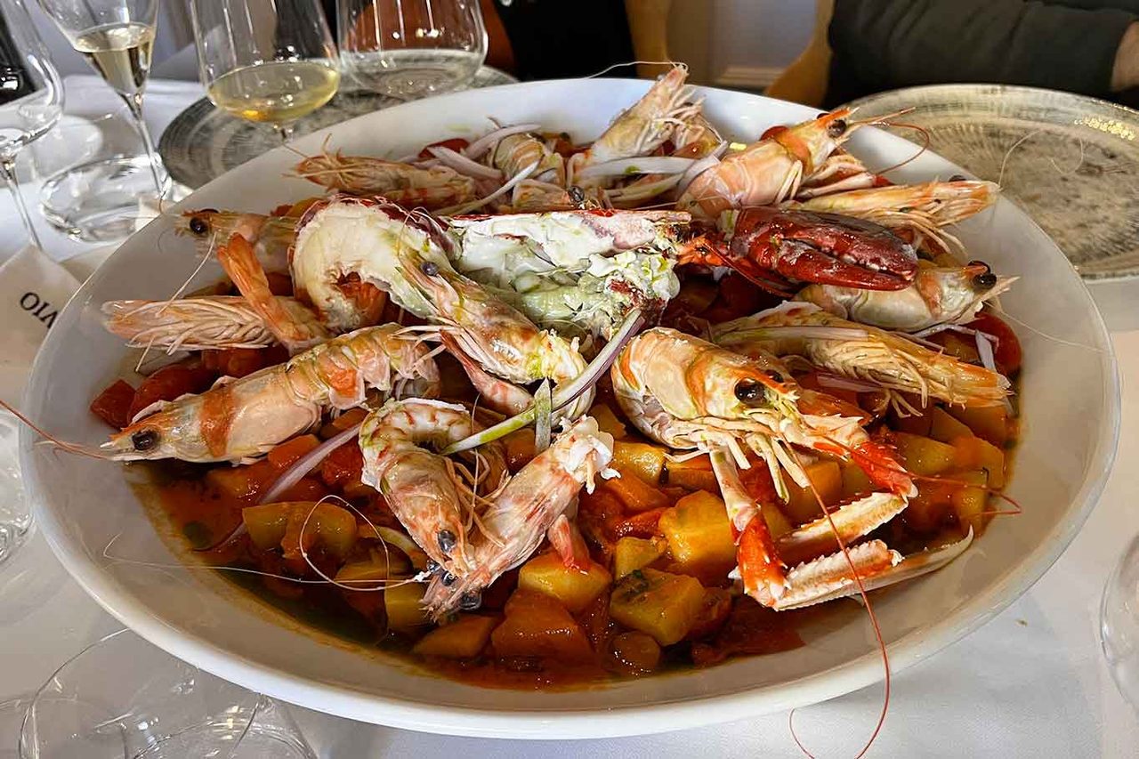 la catalana del ristorante di pesce Ottavio a Roma