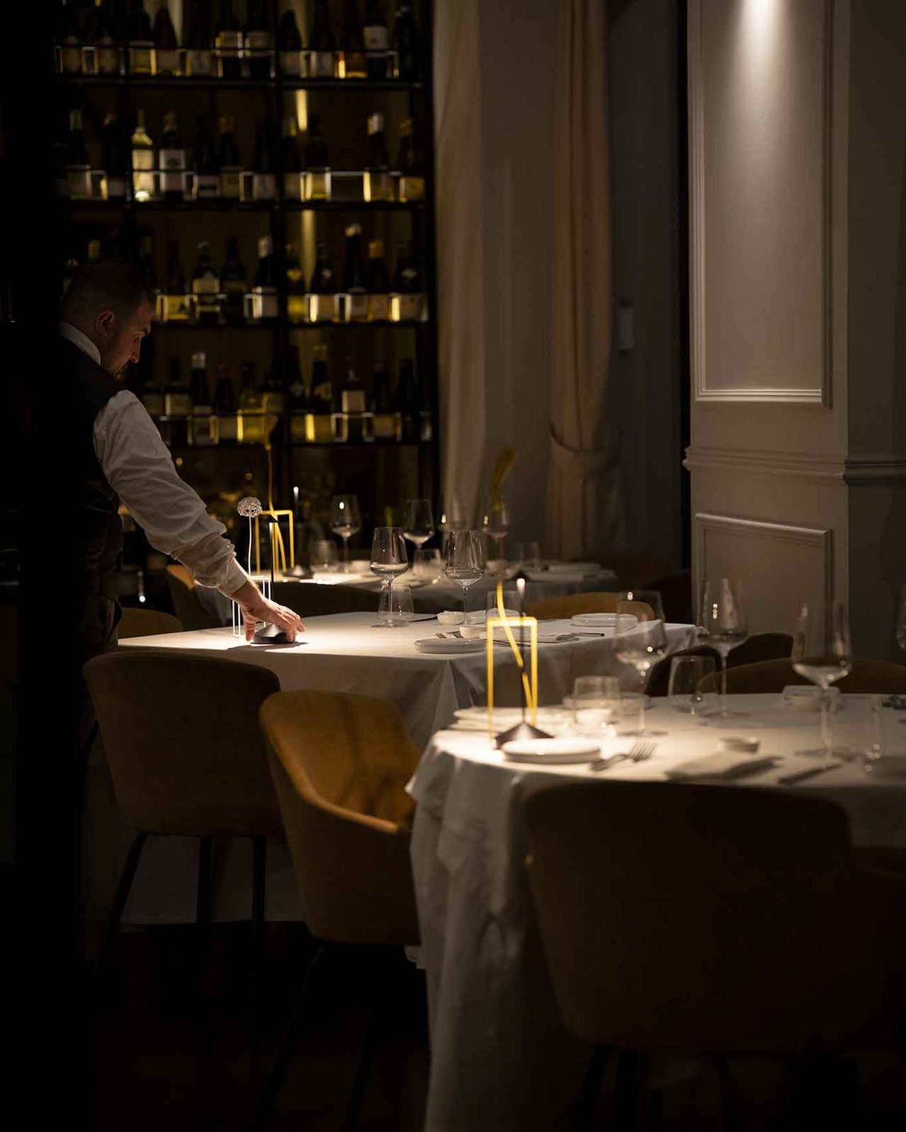 la sala del ristorante di pesce Ottavio a Roma
