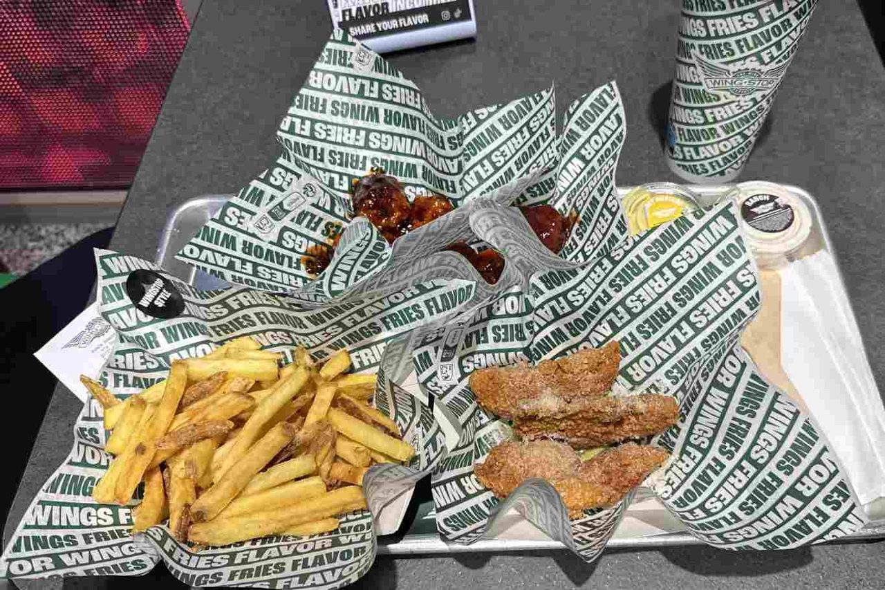 wingstop pollo vassoio